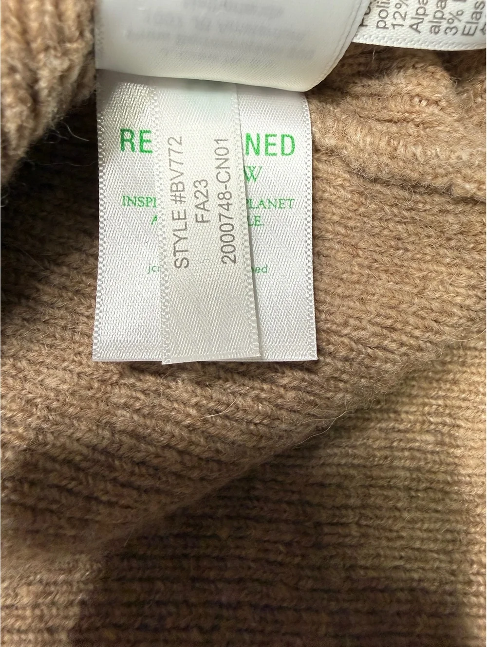J.Crew Women’s XS Long Open Cardigan Brown Merino Wool Alpaca Blend Pockets